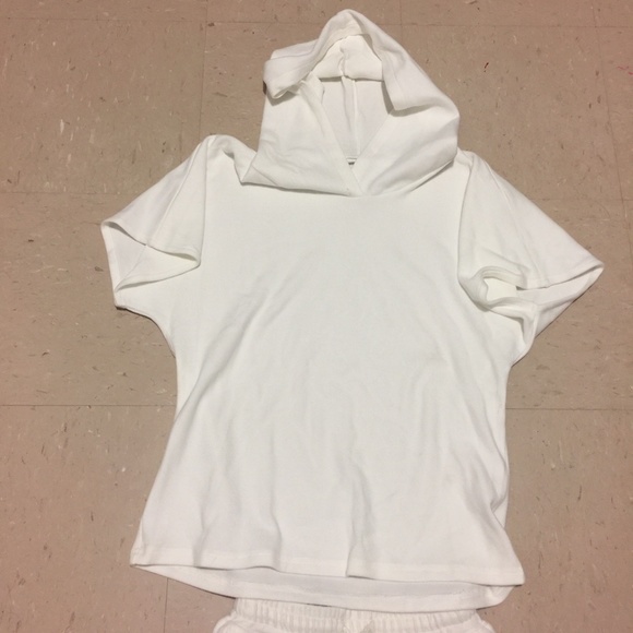 2 pieces white soft short sweater set match comfy - Picture 4 of 4